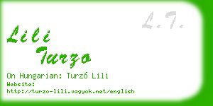 lili turzo business card